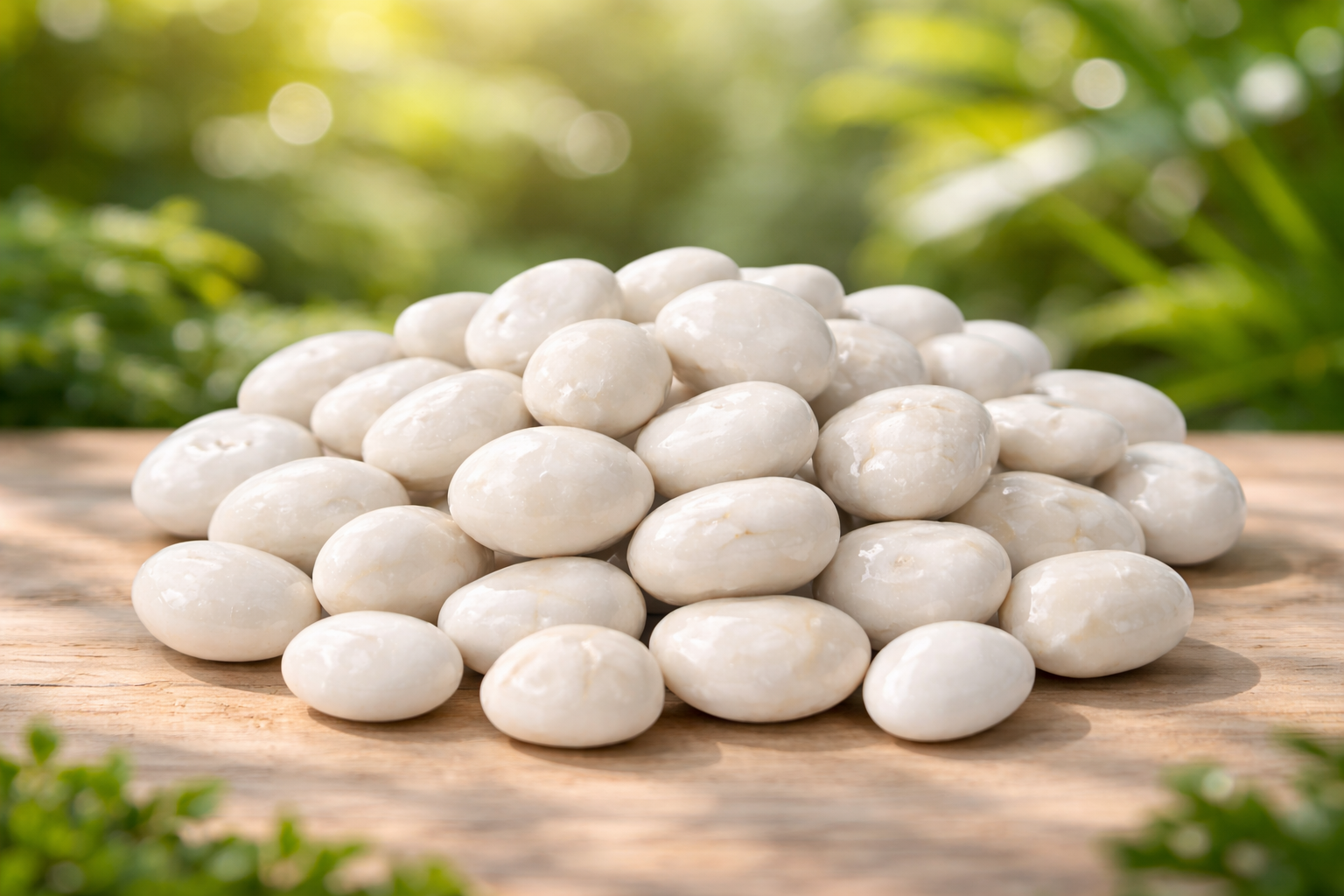 white Pebbles ( 1 kg)