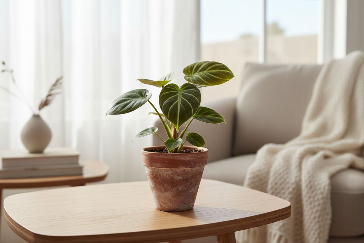 Give the birkin  plant sapling perfect image where does that plant suites in home show the plant image naturally and clearly from 3  to 5 inches and in image where we need to keep this plant and show the plant near to us exactly how it is visible 