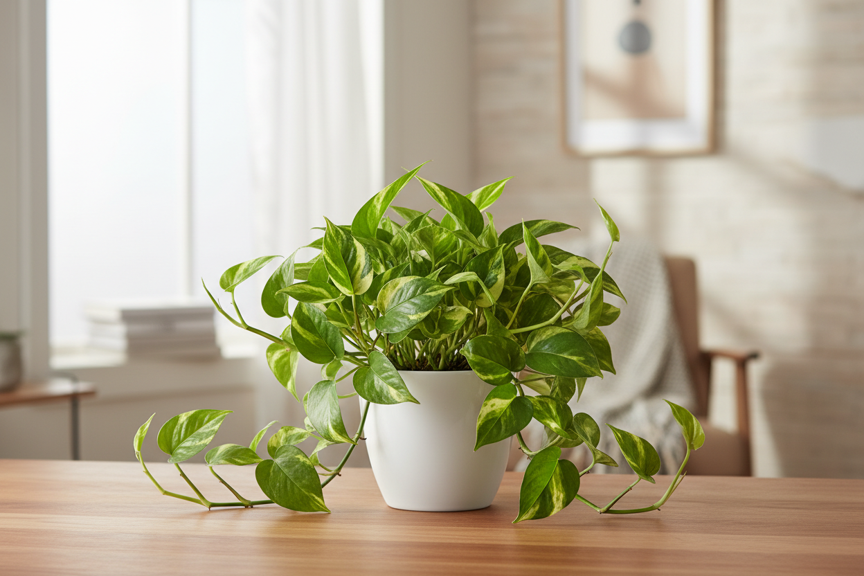 I need the money plant in white pot of size is 5 inches and the plant will be 5 inches keep in home where this plant sets keep their and show the plant clearly with single plant 