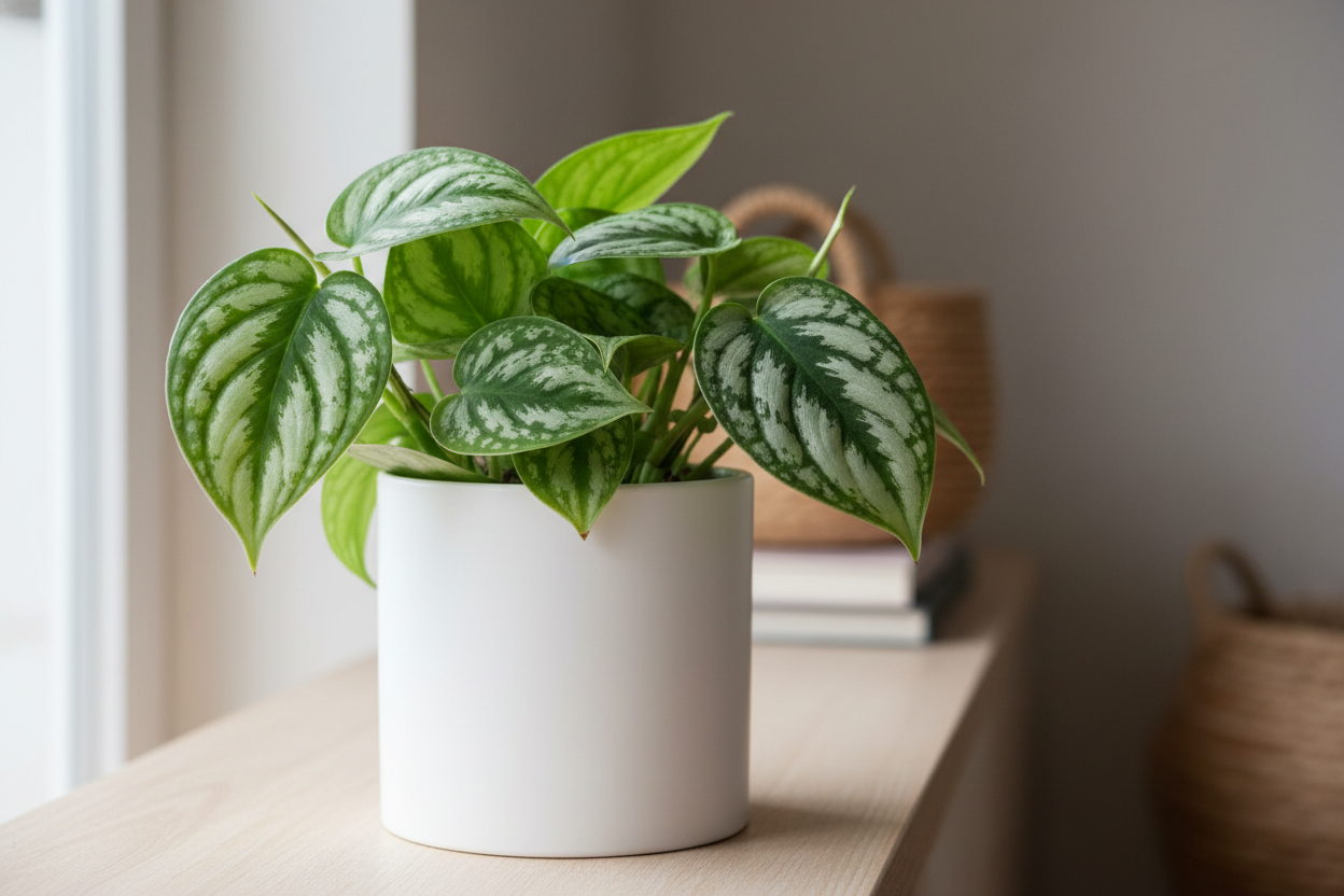 I need the Silver money  plant in white pot of size is 5 inches and the plant will be 5 inches keep in home where this plant sets keep their and show the plant clearly with single plant 