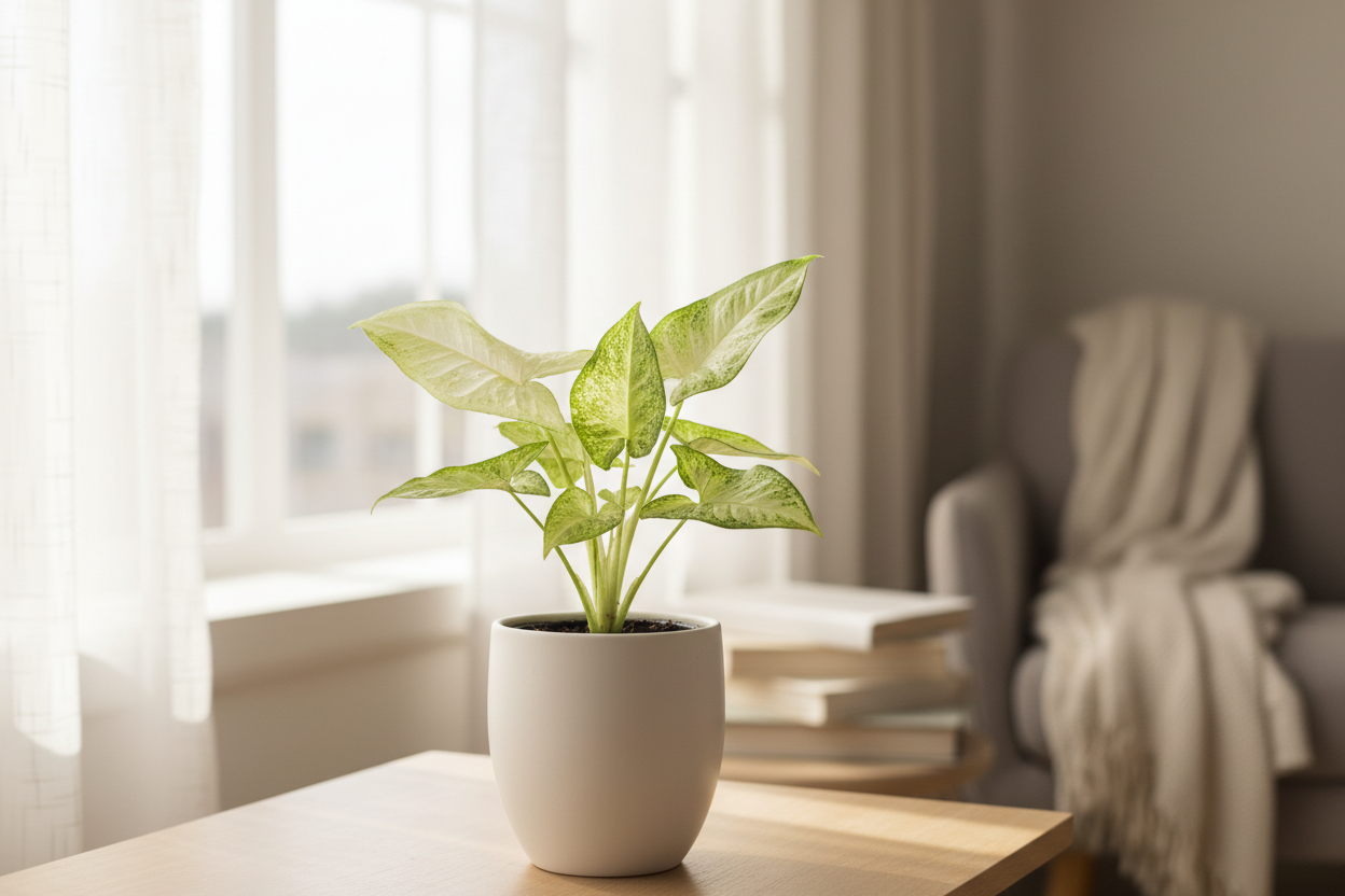 make the leaves to green and white 